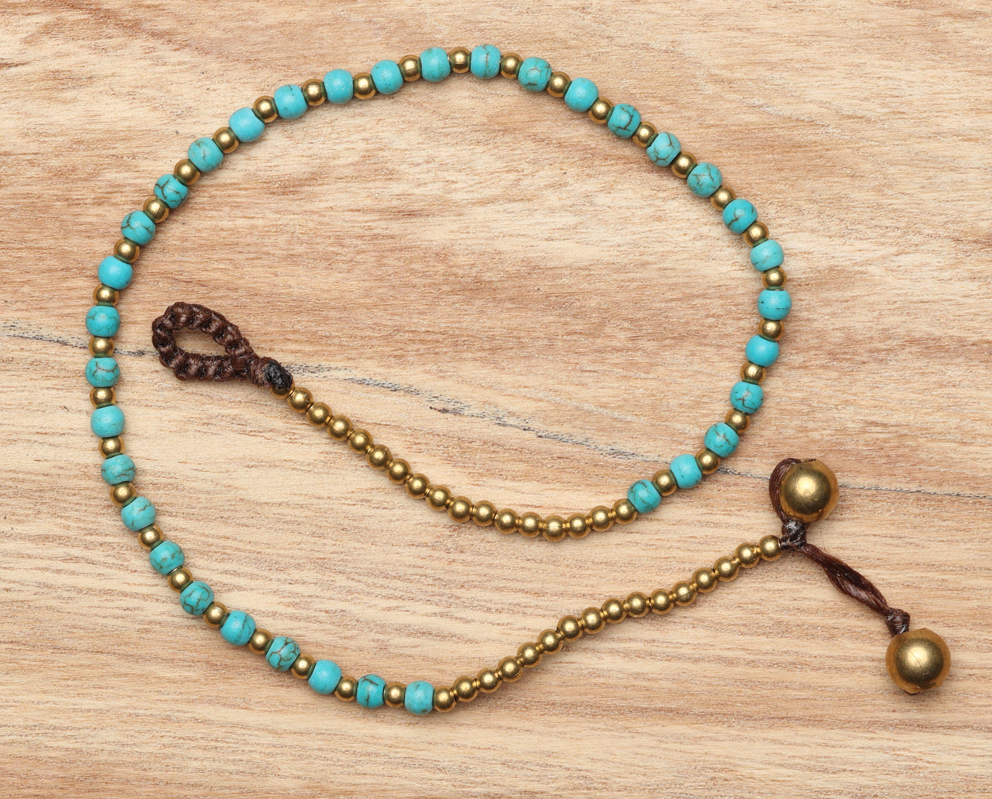 Crystal Healing Anklet - Luck  - Turquoise - Pure