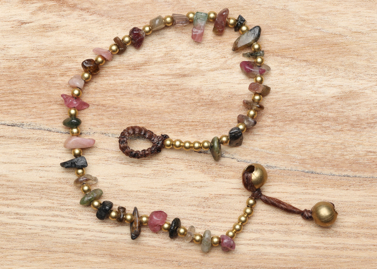 Crystal Healing Bracelet - Wealth - Tourmaline - Organic