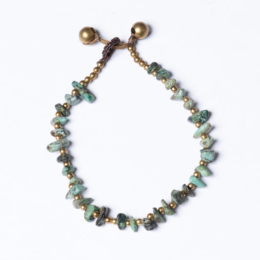 Crystal Healing Bracelet - Transition - African Turquoise - Organic