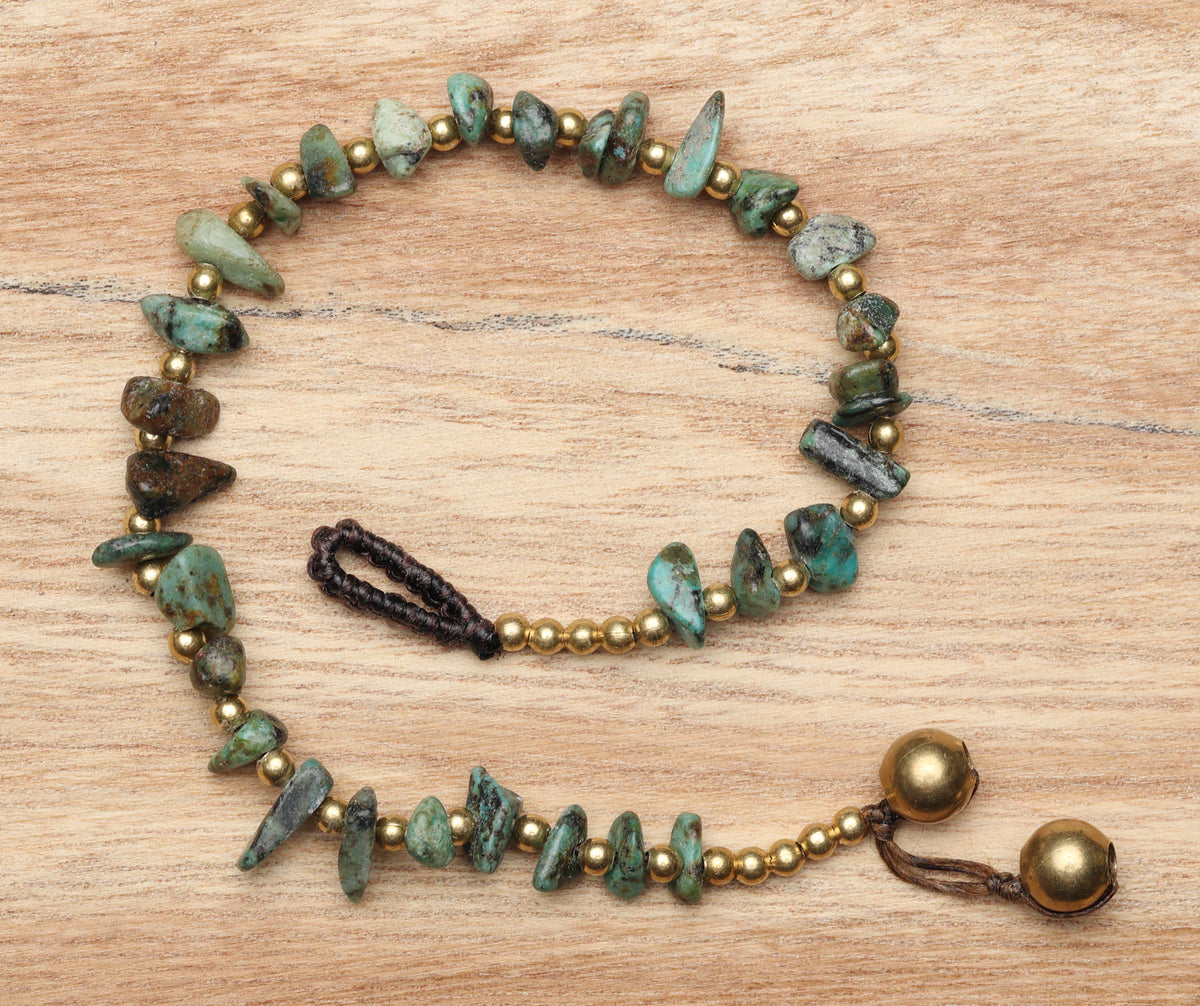 Crystal Healing Bracelet - Transition - African Turquoise - Organic