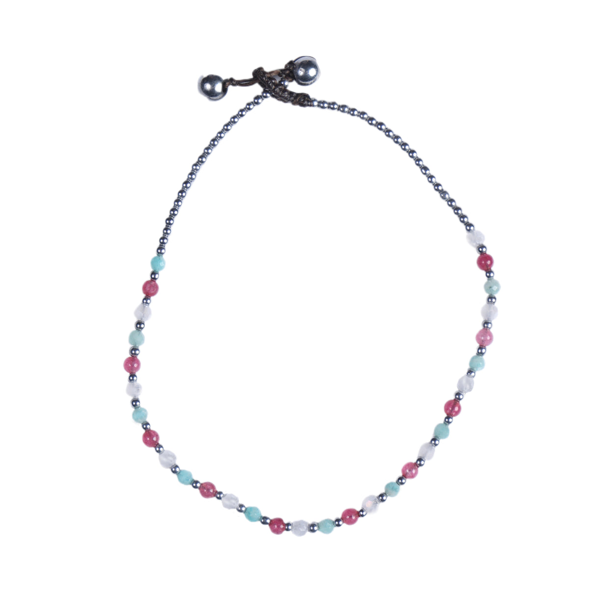 Crystal Healing Anklet - Health - Amazonite - Pure - Hematite