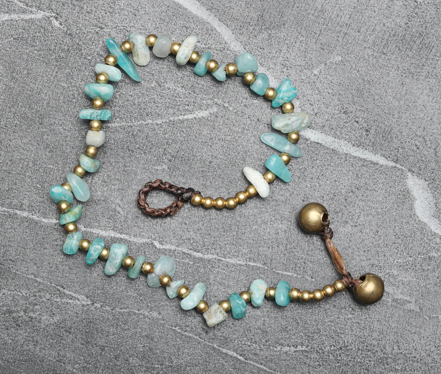 Crystal Healing Anklet - Health - Amazonite - Organic