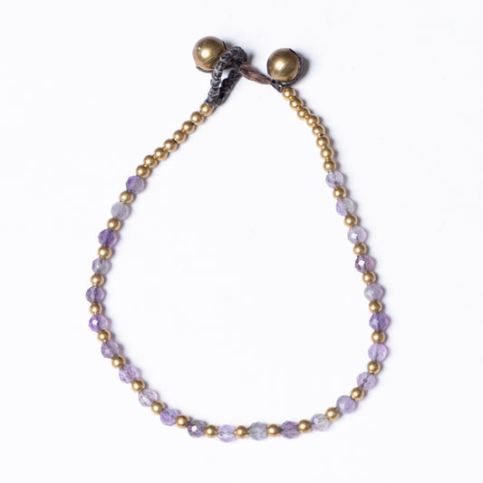 Crystal Healing Bracelet - Anxiety - Amethyst - Pure