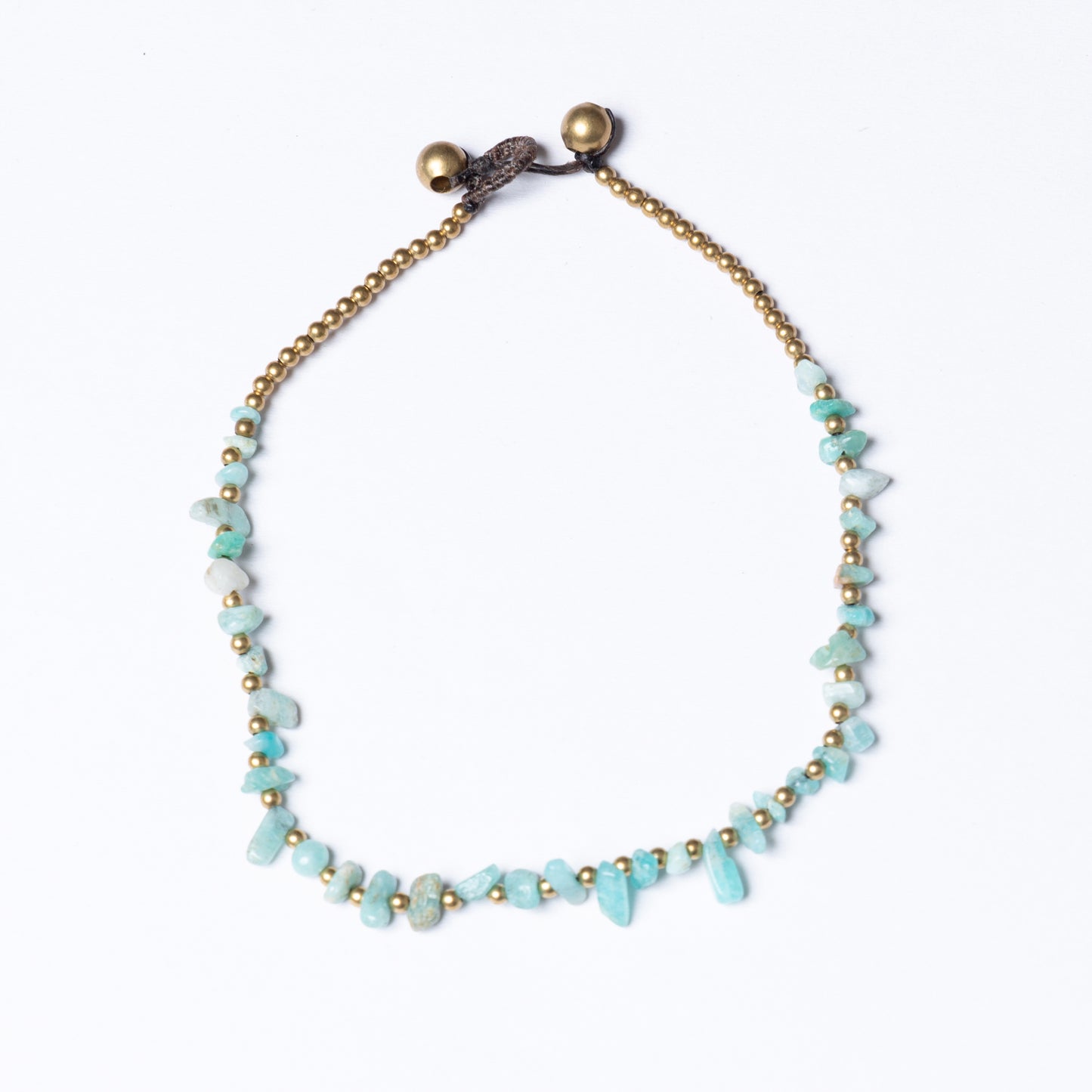 Crystal Healing Anklet - Health - Amazonite - Organic