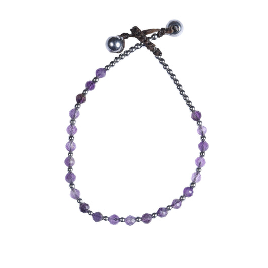 Menopause Relief Bracelet - Depression - Amethyst - Hematite