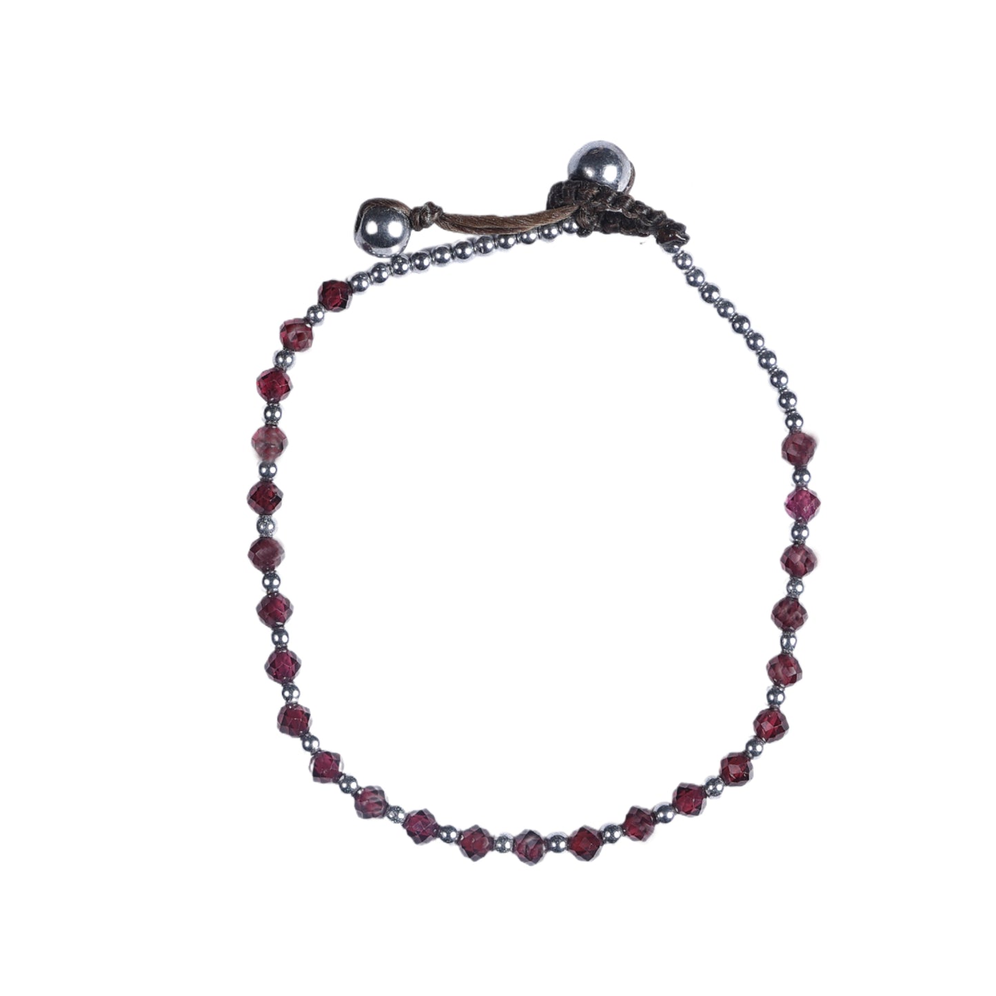Menopause Relief Bracelet - Gut Health - Garnet - Hematite