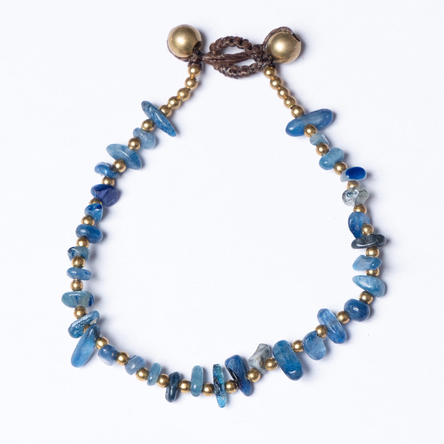 Crystal Healing Bracelet - Calmness - Blue Agate - Organic