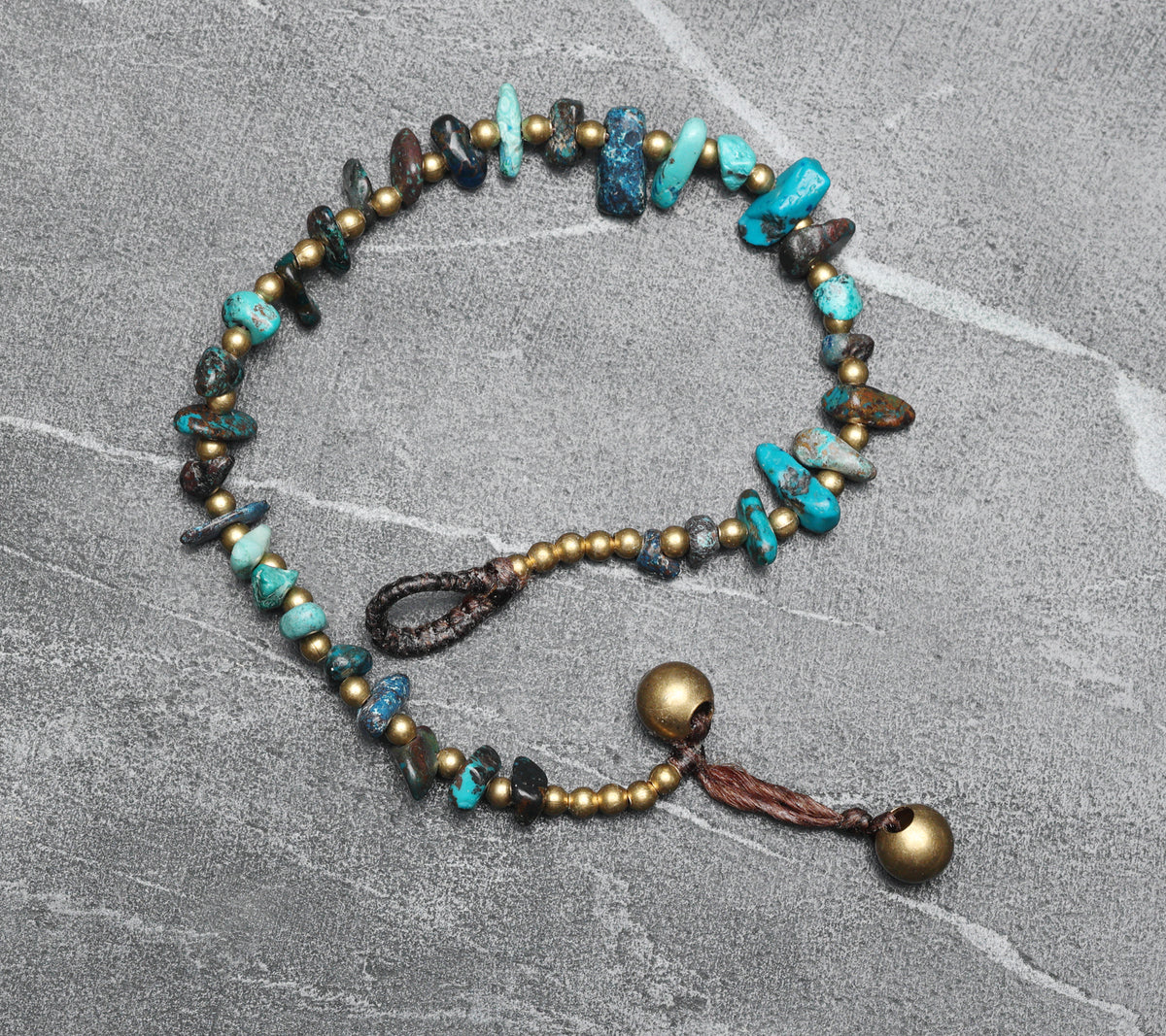 Crystal Healing Bracelet - Joy - Chrysocolla  - Organic