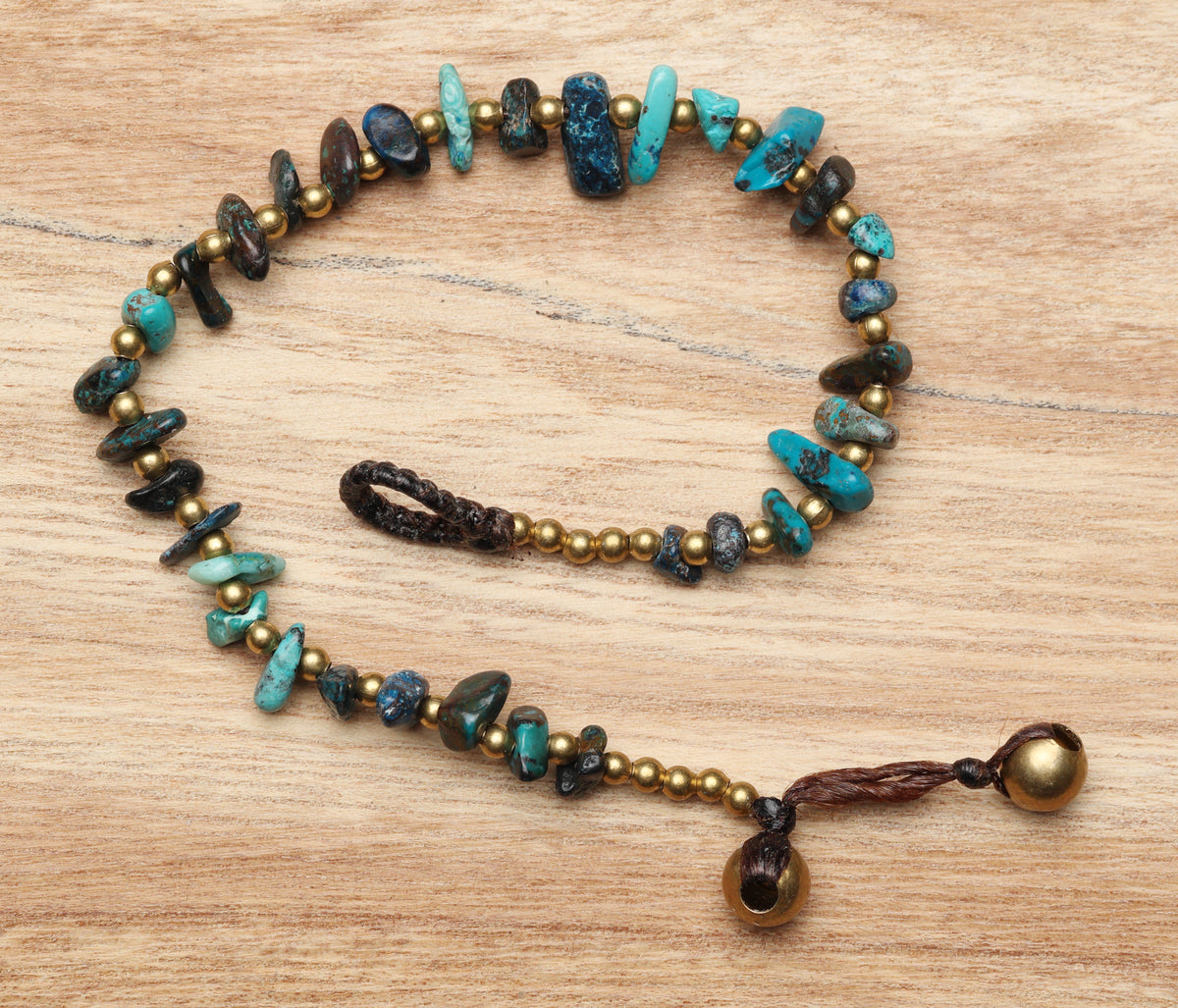 Crystal Healing Bracelet - Joy - Chrysocolla  - Organic