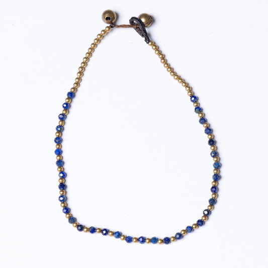 Crystal Healing Anklet - Insecurity - Lapis - Pure