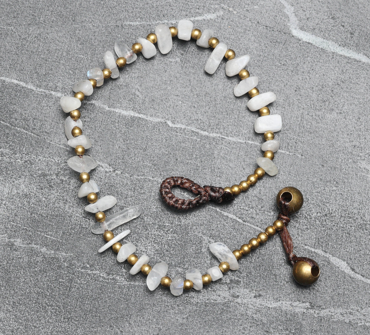 Crystal Healing Bracelet- Moonstone - Organic