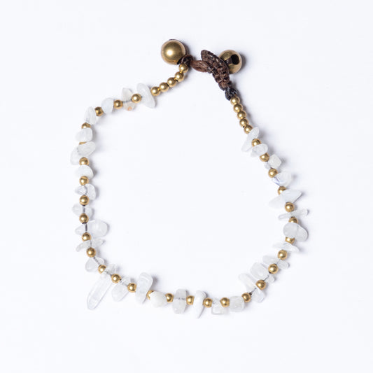 Crystal Healing Bracelet- Moonstone - Organic