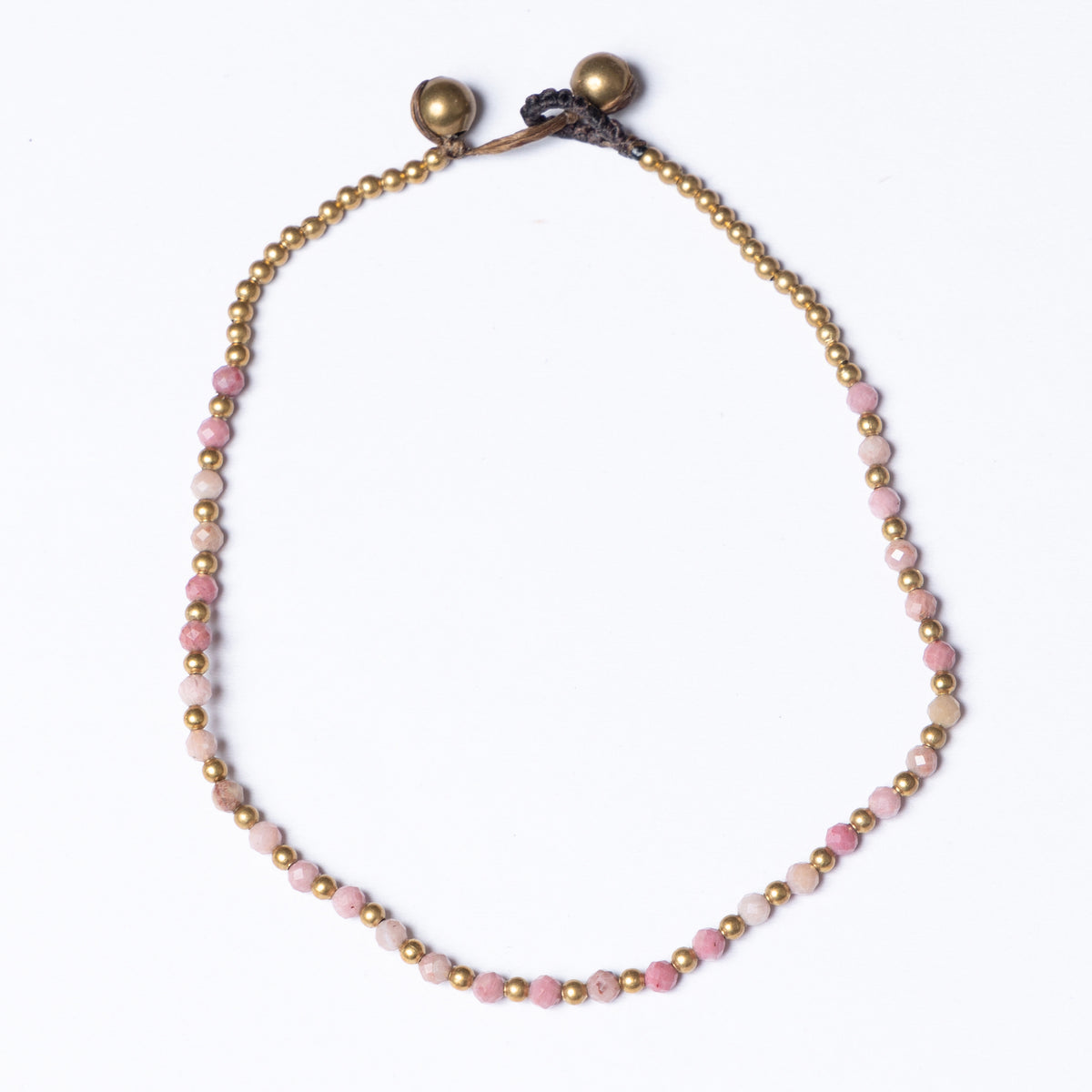 Crystal Healing Anklet - Friendship - Pink Tourmaline -  Pure