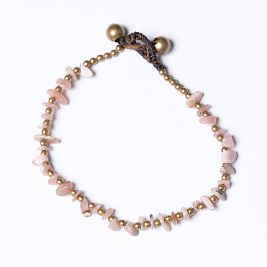 Crystal Healing Bracelet - Balance - Rhodonite - Organic