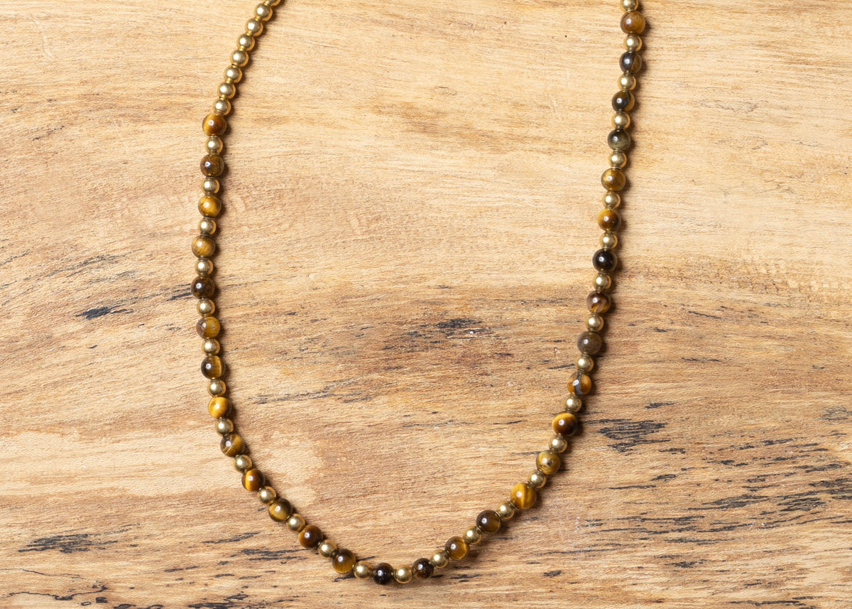 Crystal Healing Anklet - Courage - Tigers Eye - Pure