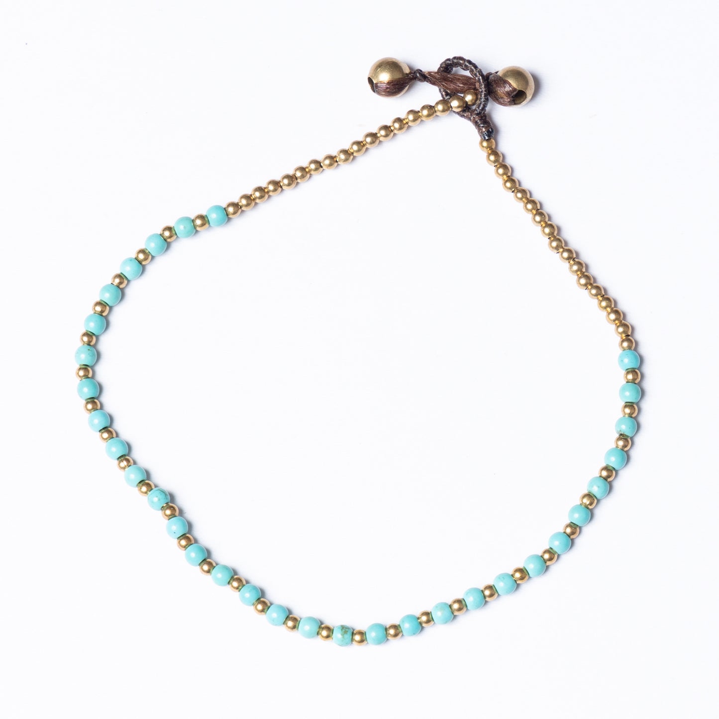 Crystal Healing Anklet - Luck  - Turquoise - Pure