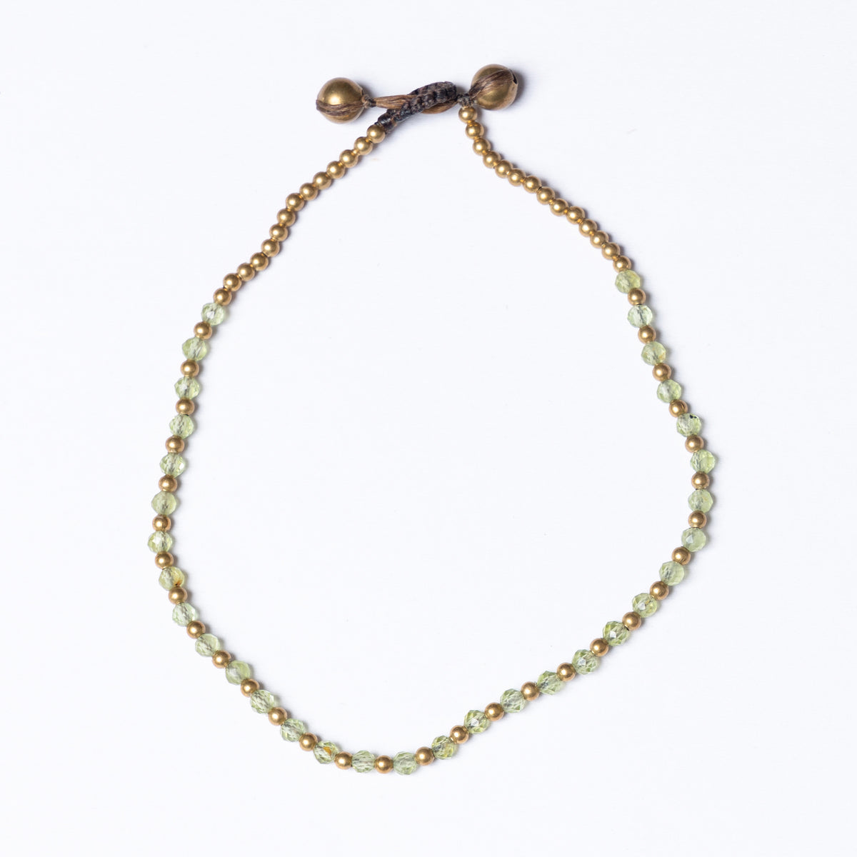 Crystal Healing Anklet - Positivity - Peridot - Pure