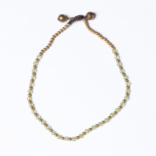 Crystal Healing Anklet - Positivity - Peridot - Pure