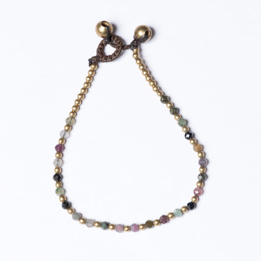 Crystal Healing Bracelet - Wealth - Tourmaline - Pure