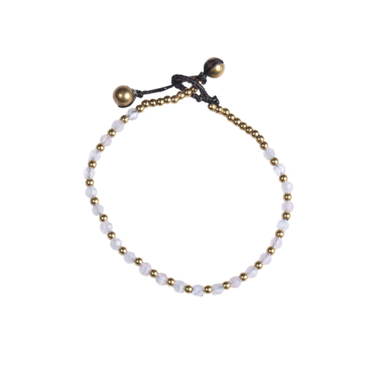 Menopause Relief - Emotional Support - Rose Quartz - Brass